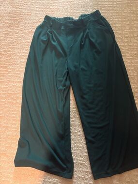 HALARA Deep Teal Wide-Leg Trousers